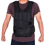 Homcom 10kg Metal Sand Weight Adjustable Unisex Trainer Vest Black/red