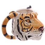 Ceramic Shaped Head Mug - Tiger