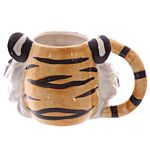 Ceramic Shaped Head Mug - Tiger