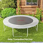 Sportnow Replacement Trampoline Mat With Spring Pull Tool And 72 V-hooks, Fits 12ft Trampoline Using 14cm Springs