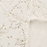 Blanket Cream Polyester 150 X 200 Cm Bedspread Throw Golden Marble Pattern Living Room Bedroom Beliani