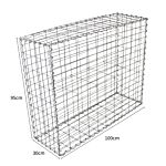 Gabion Baskets 100 X 95 X 30cm / 2 Pack