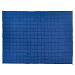 Weighted Blanket Navy Blue Polyester Fabric Glass Beads Filling Rectangular 150 X 200 Cm 9kg 19.84lb Quilted Beliani