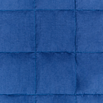 Weighted Blanket Navy Blue Polyester Fabric Glass Beads Filling Rectangular 150 X 200 Cm 9kg 19.84lb Quilted Beliani