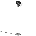 Floor Lamp Black Metal 156 Cm Spotlight Shade Adjustable Industrial Home Office Beliani