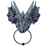 Shadows Of Darkness Grey Stone Effect Dragon Skull Door Knocker