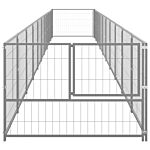 Vidaxl Dog Kennel Silver 10 M² Steel