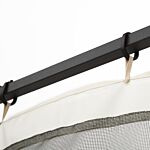 Outsunny 352 X 207cm Mosquito Netting, Universal Replacement Mesh Sidewall Netting For Patio Gazebos And Canopy Tents, (sidewall Only) Beige