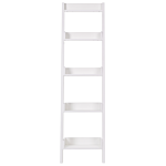 4-tier Ladder Bookcase White Book Shelf Display Beliani