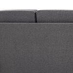 Homcom Compact Loveseat Sofa, Modern 2 Seater Sofa For Living Room With Wood Legs And Armrests, Dark Grey