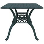 Vidaxl Garden Table Green 150x90x72 Cm Cast Aluminium