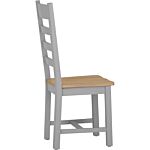 Ladder Back Chair Wooden Seat