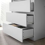 Homcom 180cm Tall Bookcase, With Shelves And Drawers - White