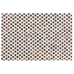 Area Rug Brown And Beige Cowhide Leather 140 X 200 Cm Geometric Pattern Patchwork Beliani