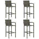 Vidaxl 5 Piece Garden Bar Set Grey