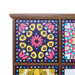 Sideboard Multicolour Moroccan Style With 9 Drawers Vintage Boho Beliani