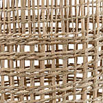 Basket Natural Seagrass With Handles Home Accessory Boho Style Beliani