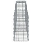 Vidaxl Arched Gabion Baskets 3 Pcs 400x50x80/100 Cm Galvanised Iron