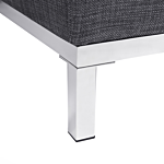 Corner Sofa Grey Fabric Upholstered L-shaped Right Hand Orientation Beliani