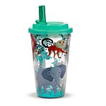 Zooniverse Shatter Resistant Double Walled Cup With Lid And Straw