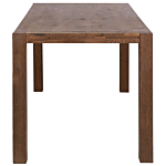 Dining Table Dark Oak Wood 150 X 85 Cm Traditional Rustic Beliani