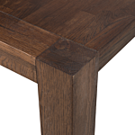 Dining Table Dark Oak Wood 150 X 85 Cm Traditional Rustic Beliani