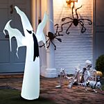 Homcom Next Day Delivery Scary Ghost Inflatable Halloween Scary Ghost Outdoor Decoration With Led Lights 1.2m