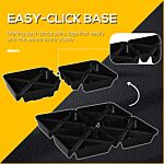 Outsunny Set Of 4 Parasol Base Weights, Sand Filled Umbrella Base For Banana Hanging And Cantilever Umbrella Parasol Up To 80kg, Black