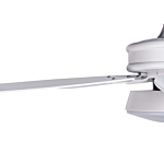 Ceiling Fan With Light Ventilator White Synthetic Material Metal 5 Blades Remote Control Minimalist Design Beliani