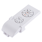 Ceiling Fan With Light Ventilator White Synthetic Material Metal 5 Blades Remote Control Minimalist Design Beliani