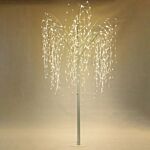 Weeping Willow Tree - White- 240cm - Warm White