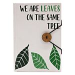 Notebook With Strap - Leaves On The Same Tree