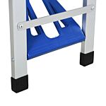 Outsunny Portable Picnic Table W/ Bench Set-blue