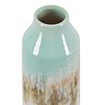 Flower Vase Multicolour Stoneware 30 Cm Decorative Waterproof Watercolour Effect Decor Piece Beliani