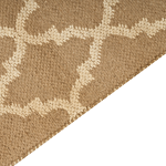 Area Rug Beige Jute 200 X 300 Cm Braided Handmade Natural Boho Style Textile Beliani