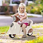 Homcom Toddlers Musical Plastic Push Tricycle White/brown