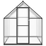 Vidaxl Greenhouse With Base Frame Anthracite 169x169x195 Cm Aluminium