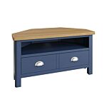 Corner Tv Unit Blue/light Oak