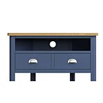 Corner Tv Unit Blue/light Oak