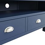 Corner Tv Unit Blue/light Oak