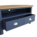 Corner Tv Unit Blue/light Oak