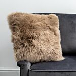 Light Brown Sheepskin Cushion