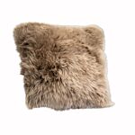 Light Brown Sheepskin Cushion