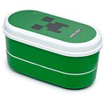 Bento Lunch Box With Fork & Spoon - Minecraft Creeper