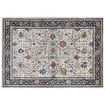 Area Rug Beige And Blue Polypropylene Polyester 160 X 230 Cm Oriental Vintage Pattern Living Room Accessories Beliani