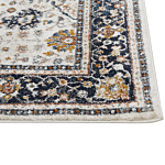 Area Rug Beige And Blue Polypropylene Polyester 160 X 230 Cm Oriental Vintage Pattern Living Room Accessories Beliani