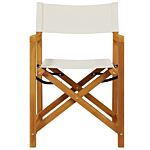 Vidaxl 8 Piece Folding Garden Chairs Cream White Fabric