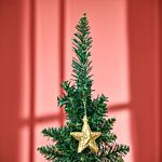 Homcom 1.8m Artificial Christmas Tree Pine Tree W/plastic Stand-green