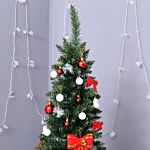 Homcom 1.8m Artificial Christmas Tree Pine Tree W/plastic Stand-green