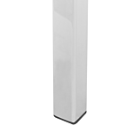 Console Table White Silver Tempered Glass Steel 100 X 33 Cm Marble Effect Glam Modern Living Room Bedroom Hallway Beliani